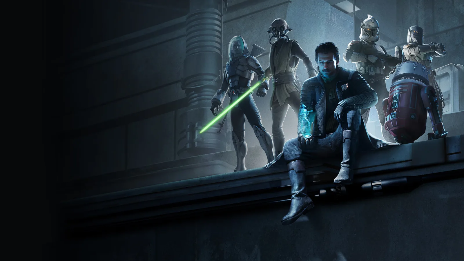 Official STAR WARS Zero Company art showing Hawks and multiple Operator archetypes